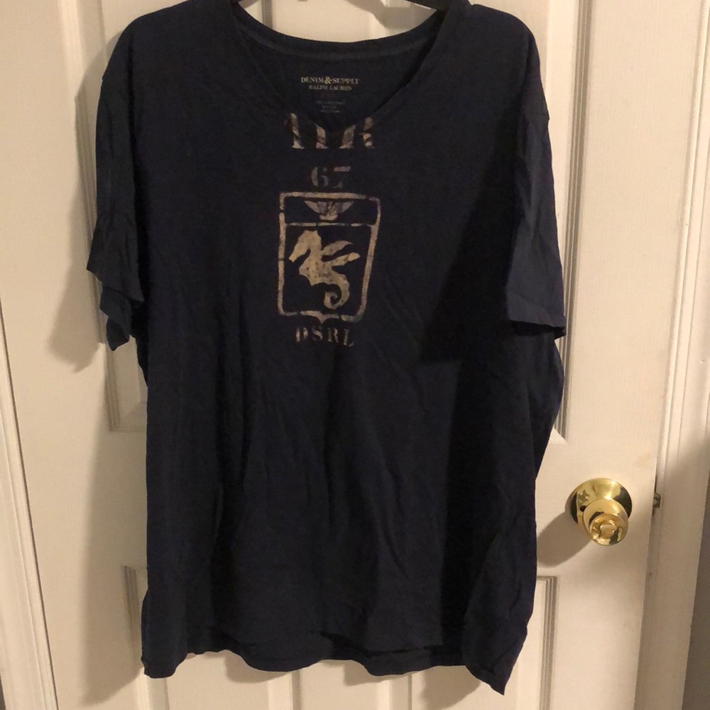 Men’s Ralph Lauren Denim & Supply  cotton V-neck T-shirt
